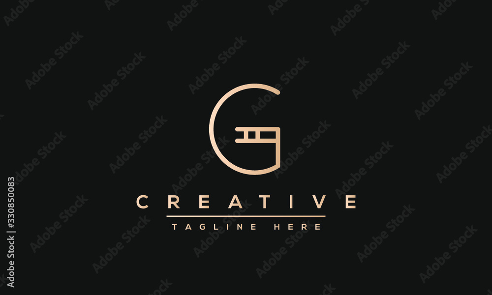 Modern creative letter G vector logo design. Minimalist G Luxury monogram initial based icon.