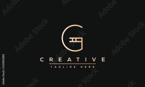 Modern creative letter G vector logo design. Minimalist G Luxury monogram initial based icon.