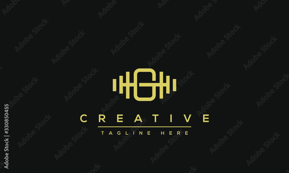 Fototapeta Modern creative letter G vector logo design. Minimalist G Luxury monogram initial based icon.