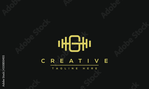Fototapeta Modern creative letter G vector logo design. Minimalist G Luxury monogram initial based icon.