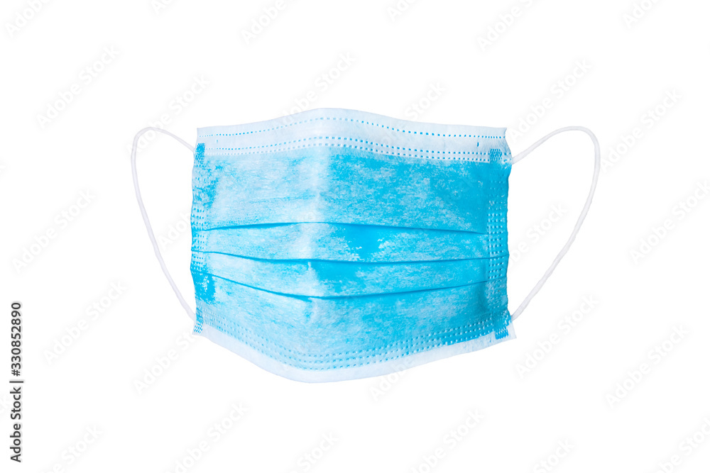 Protective face mask. Surgical mask. Medical mask and corona virus protection isolated on a white background. Protective face mask. Surgical mask. Medical mask and corona virus protection isolated on a white background.