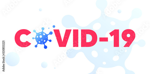 COVID-19. Corona Virus vector banner. 2020-nCov novel coronavirus concept.