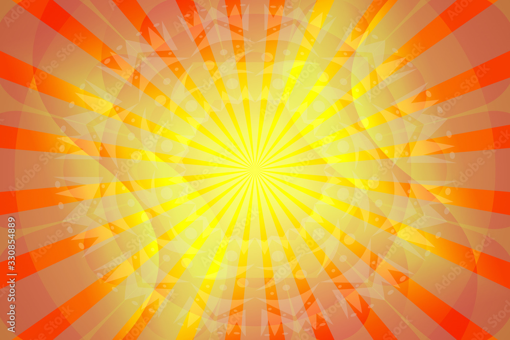 Obraz premium abstract, orange, yellow, wallpaper, illustration, light, design, pattern, wave, graphic, texture, red, lines, color, backdrop, digital, art, colorful, green, waves, line, technology, sun, backgrounds