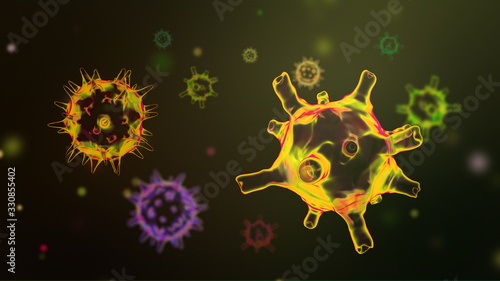 Coronavirus COVID-19 Bacteria Microscopic Microbiology