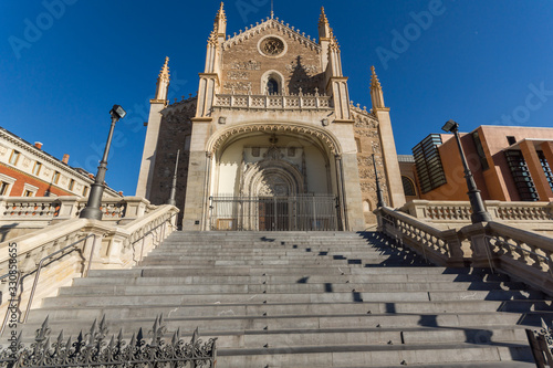 San Jeronimo el Real church in City of Madrid, Spain