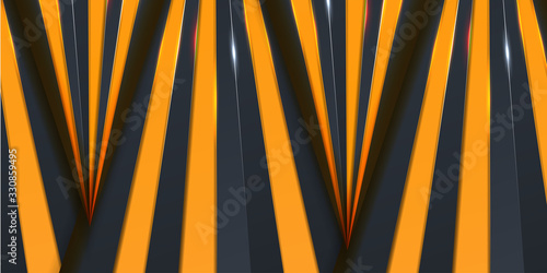 Wallpaper Mural modern abstract 3d futuristic background with yellow paper layer Torontodigital.ca