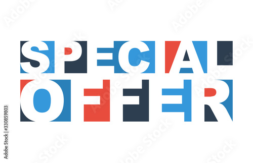 colorful vector illustration banner special offer