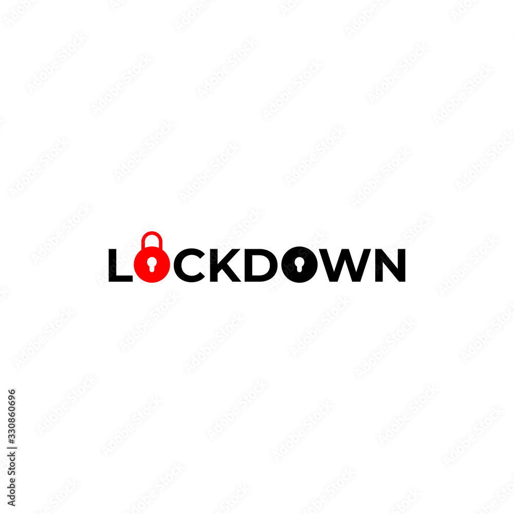 Lockdown text, infographics. Global pandemic health warning concept. novel coronavirus (2019-nCoV), covid-19, vector, logo, symbol & Background. Lockdown logo,