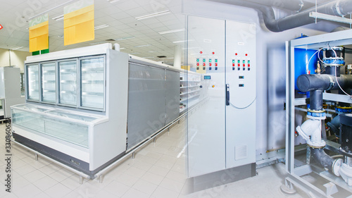 Canvas Print Refrigerated display cabinets