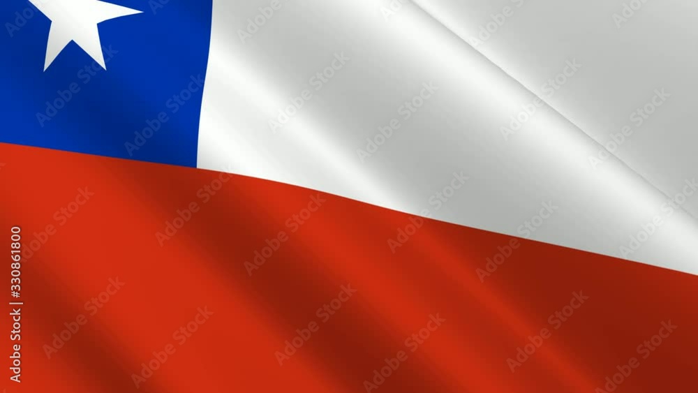 3d rendering chile flag waving animation full screen background, for celebrating independence day. 3d rendering chile flag waving animation full screen background, for celebrating independence day.