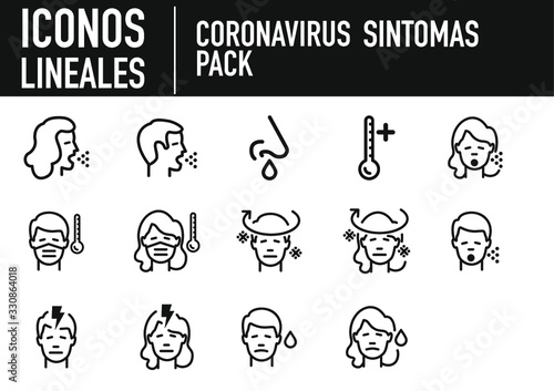 iconos sintomas coronavirus