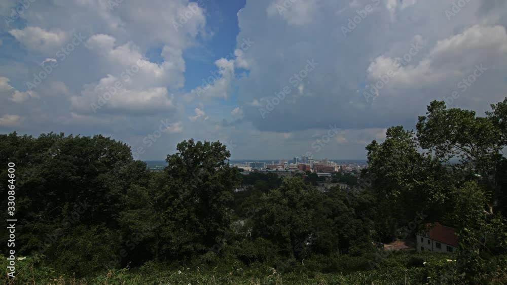 Time Lapse Of Birmingham Skyline