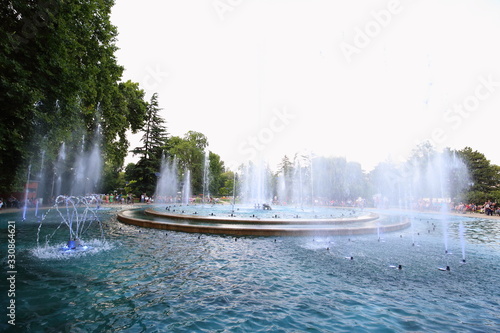 Budapest fountain show in Hungary