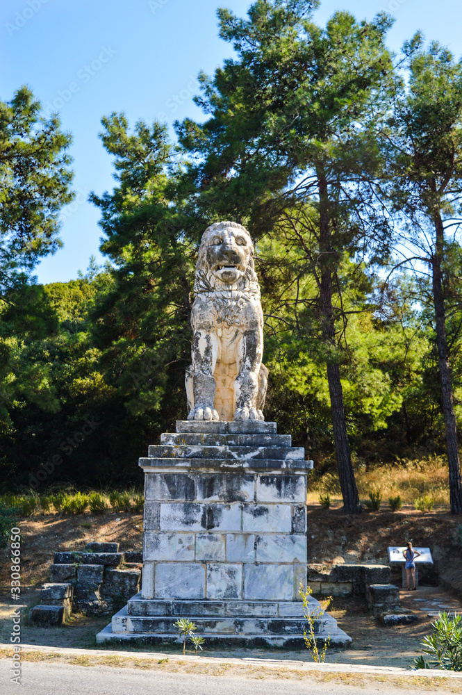 Obraz premium Lion of Amphipolis Statue Greece