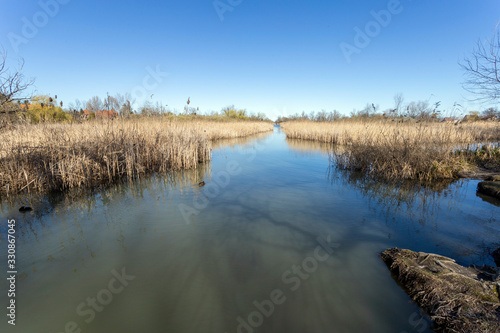 Floating swamp trail in Szigetszentmiklos  Hungary