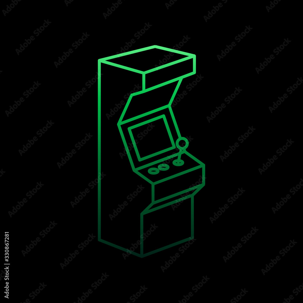 Video game device nolan icon. Simple thin line, outline vector of gaming icons for ui and ux, website or mobile application Video game device nolan icon. Simple thin line, outline vector of gaming icons for ui and ux, website or mobile application