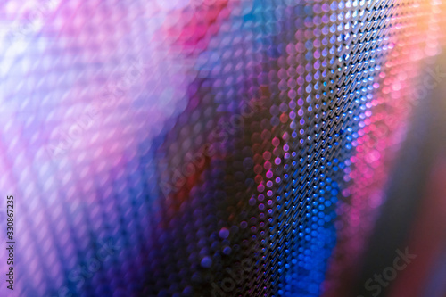 CloseUp LED blurred screen. LED soft focus background. abstract background ideal for design.