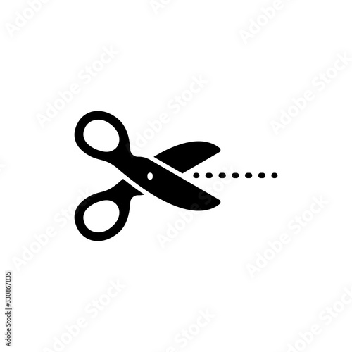 Vector illustration, scissor icon design