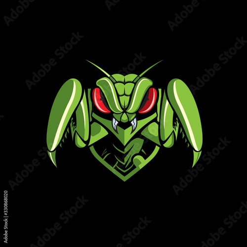 Mantis emblem logo. vector