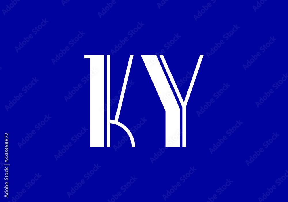 K Y Initial Letter Logo design vector template, Graphic Alphabet Symbol for Corporate Business Identity K Y Initial Letter Logo design vector template, Graphic Alphabet Symbol for Corporate Business Identity