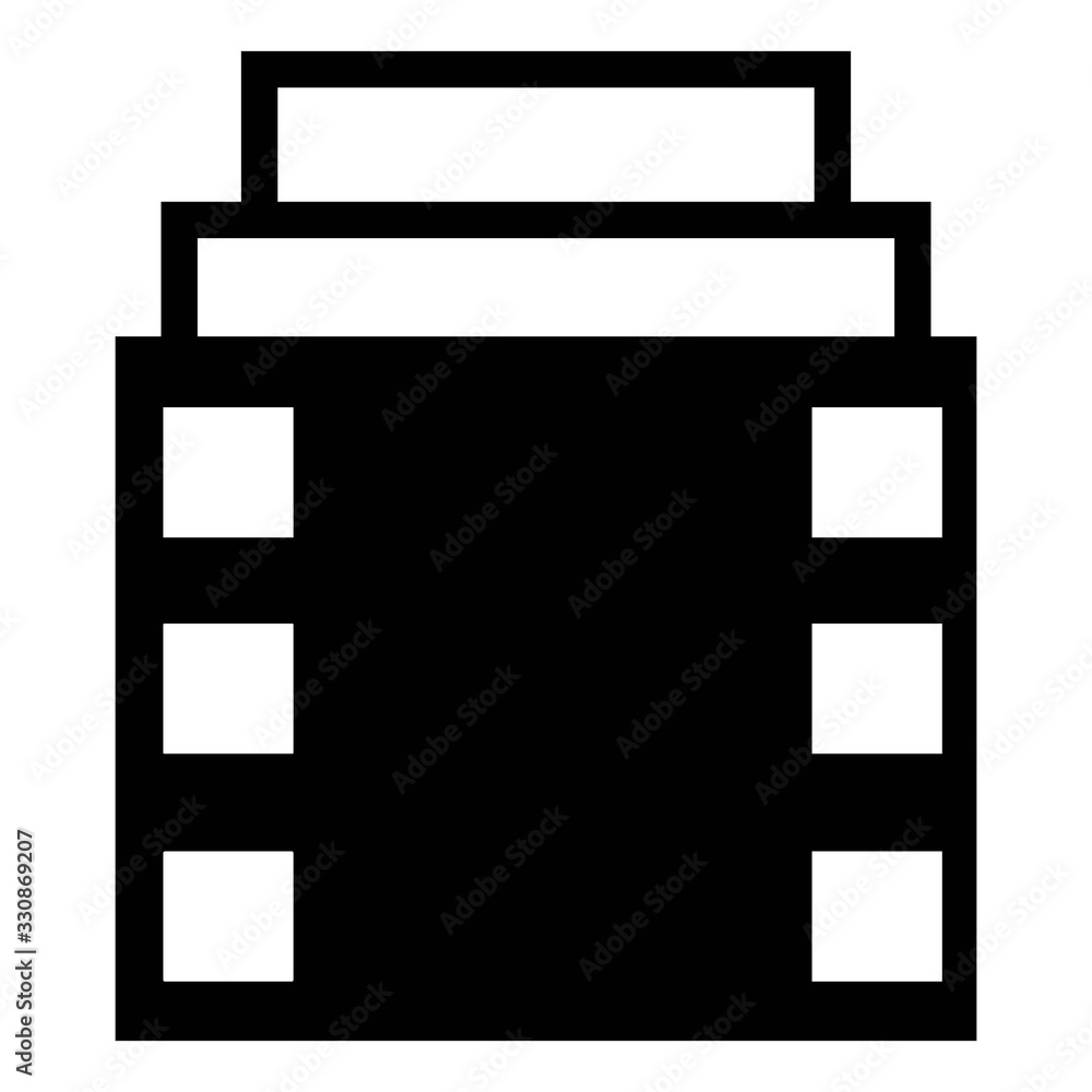 Film reel icon. Movie roll symbol. Filmstrip sign. Film reel icon. Movie roll symbol. Filmstrip sign.