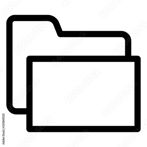Computer folder icon. File, dossier archive symbol.