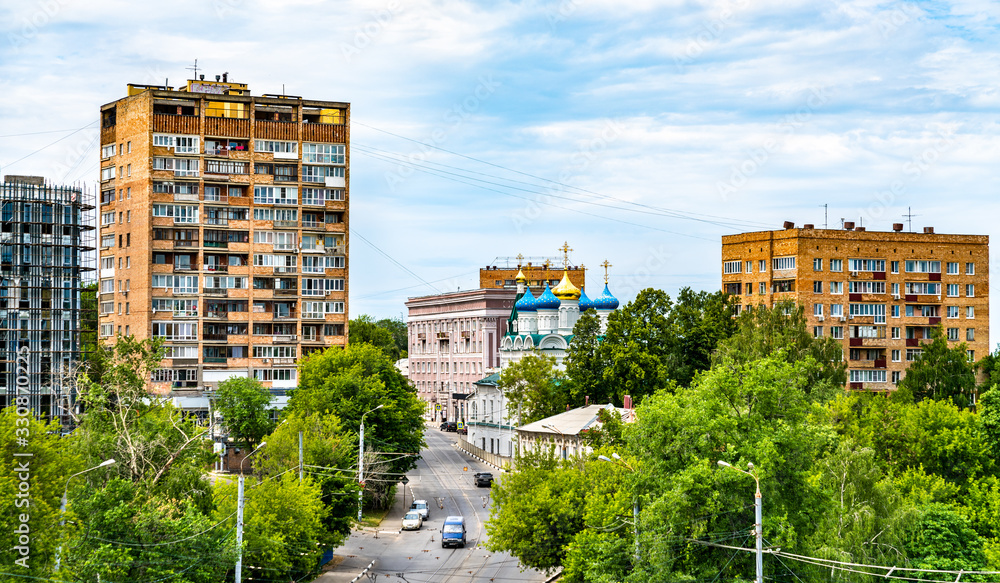 Cityscape of Nizhny Novgorod in Russia