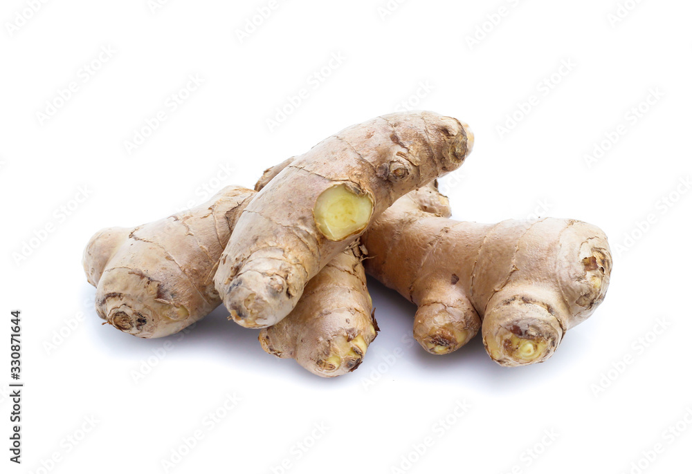 ginger on white background