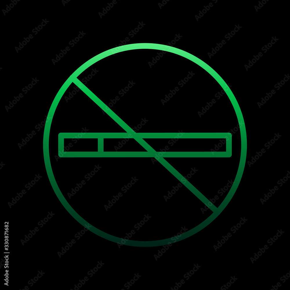 No smoking, cigarette, warming, prohibition nolan icon. Simple thin line, outline vector of quit smoking icons for ui and ux, website or mobile application No smoking, cigarette, warming, prohibition nolan icon. Simple thin line, outline vector of quit smoking icons for ui and ux, website or mobile application