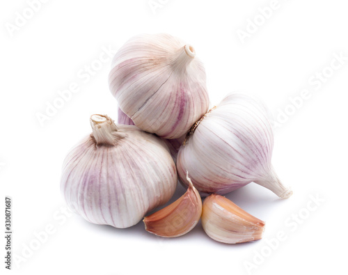 Garlic isolated on white background