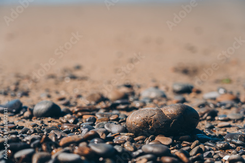 Stone on the Beach; natural background