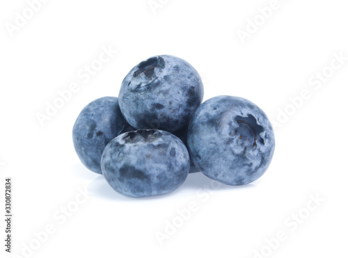 blueberries isolated on white background