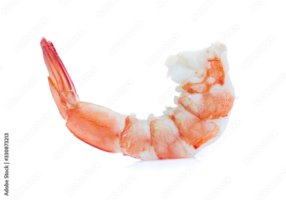 Shrimp isolated on the white background Shrimp isolated on the white background