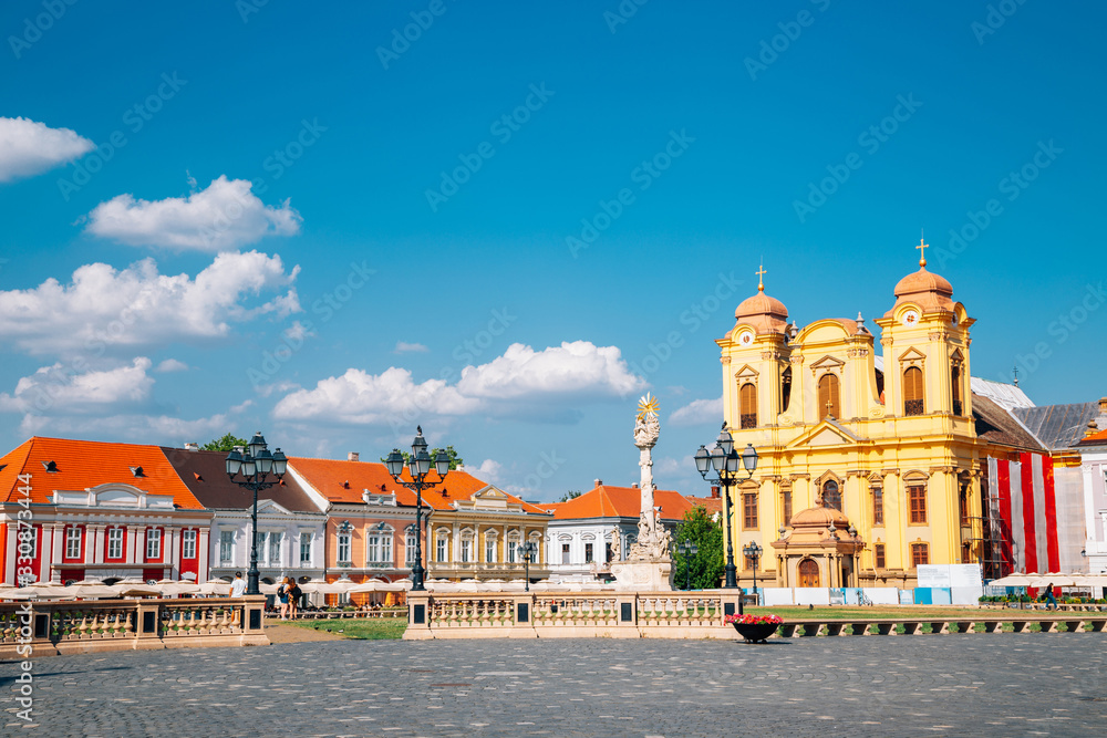 Piata Unirii Union square in Timisoara, Romania