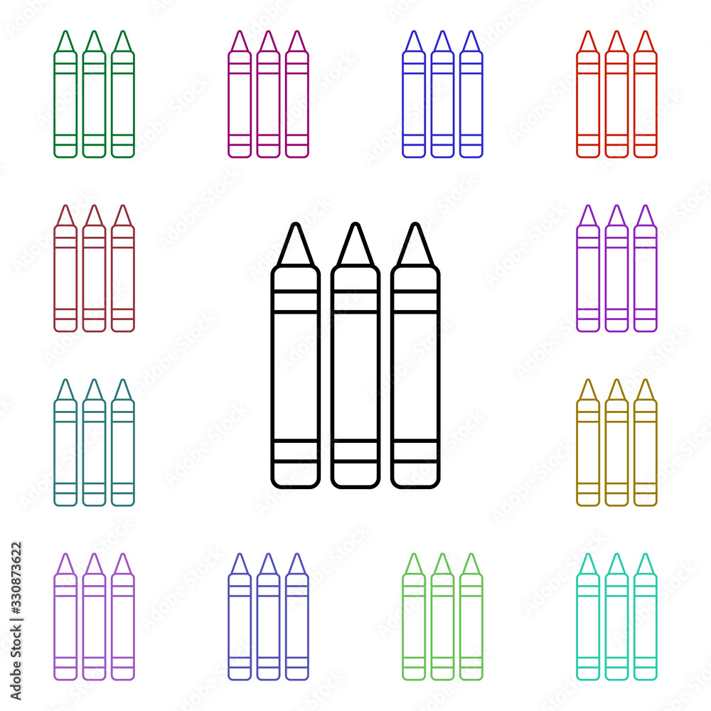 Petard line multi color style icon. Simple thin line, outline vector of toys icons for ui and ux, website or mobile application Petard line multi color style icon. Simple thin line, outline vector of toys icons for ui and ux, website or mobile application