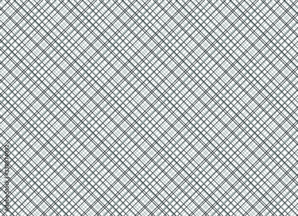 Fototapeta premium Grey & Silver Seamless Diagonal Pattern Fabric Design, Background