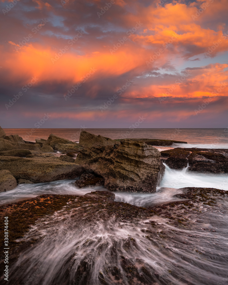 Fototapeta premium Coffin Bay at sunset, Eyre Peninsula, South Australia