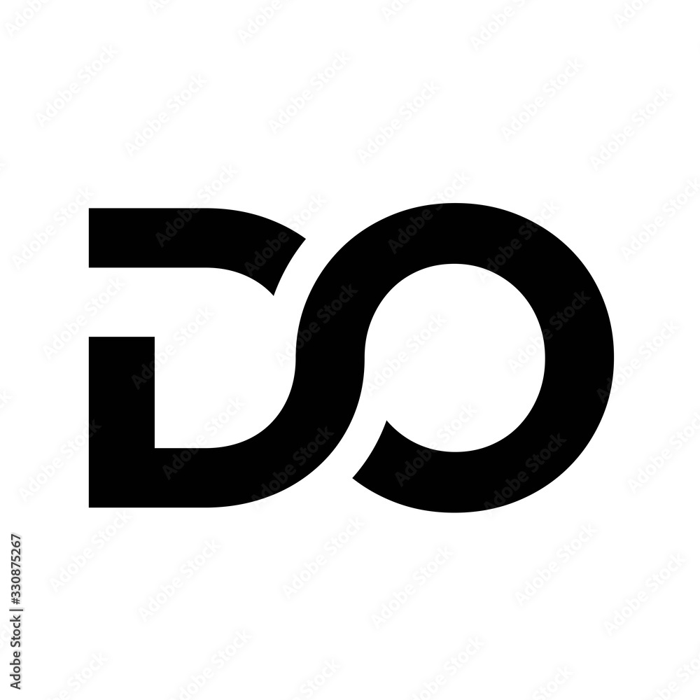 Initial letter D, O, D and O logo design inspiration in modern style Initial letter D, O, D and O logo design inspiration in modern style