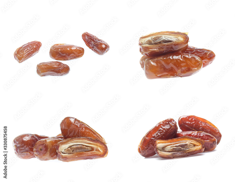 date plam isolated on white background (set mix collection) date plam isolated on white background (set mix collection)