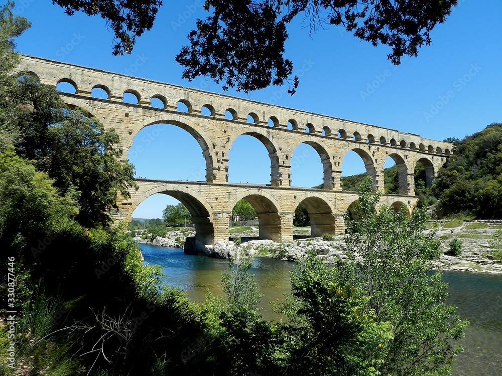 Fototapeta premium Southern France, Pont du Gard