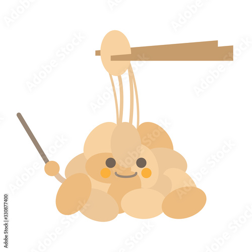 指示棒納豆笑顔