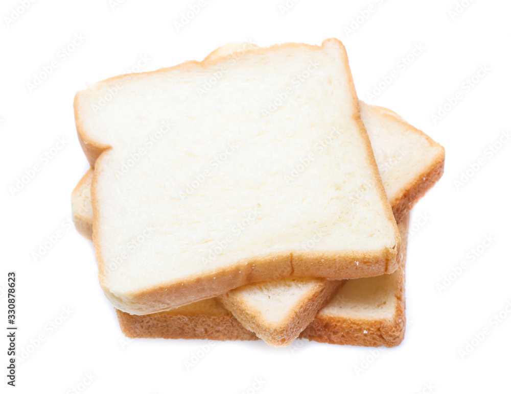 sliced bread isolated on white background sliced bread isolated on white background