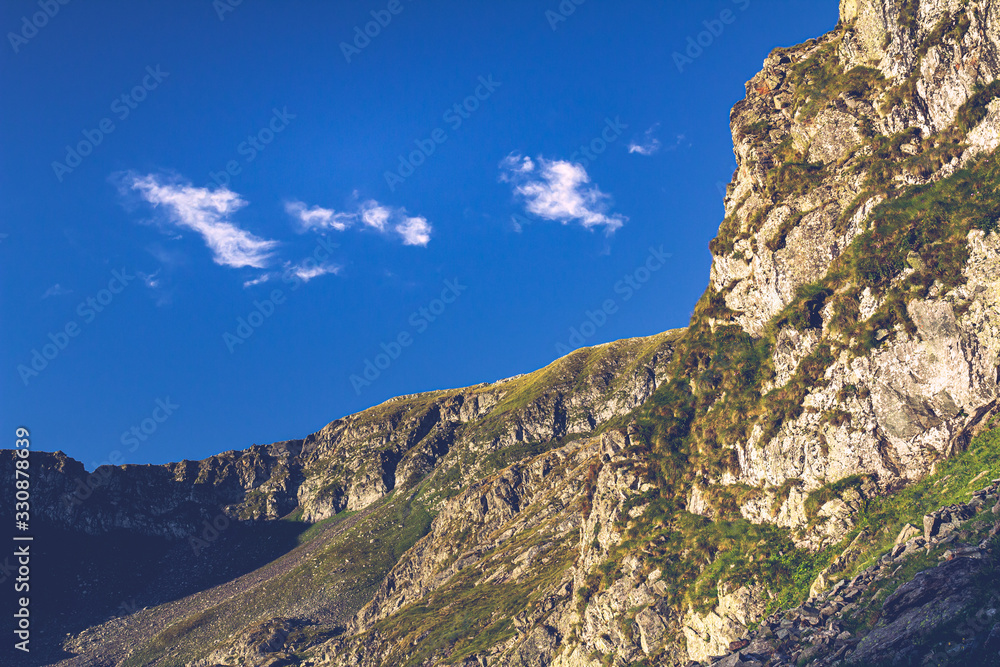 Rocks Moldoveanu Peak, at 2,544 meters (8346 feet), is the highest mountain in Romania.