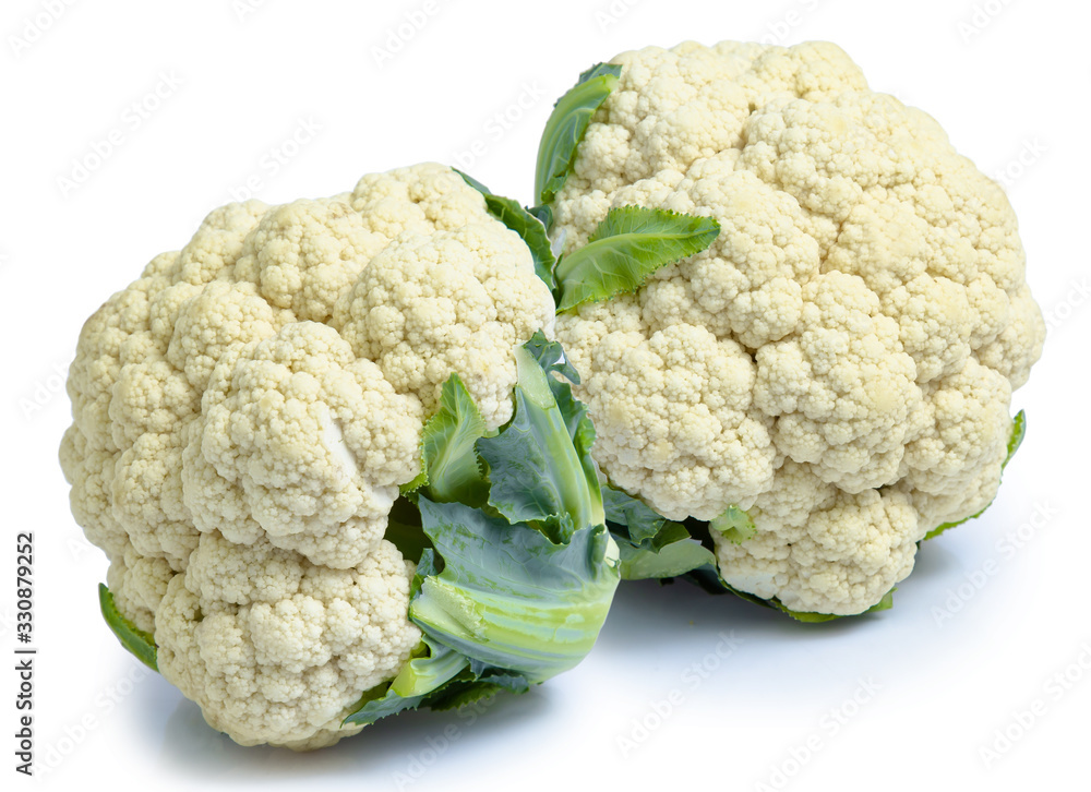 Cauliflower vegetable isolated on white background clipping path Cauliflower vegetable isolated on white background clipping path