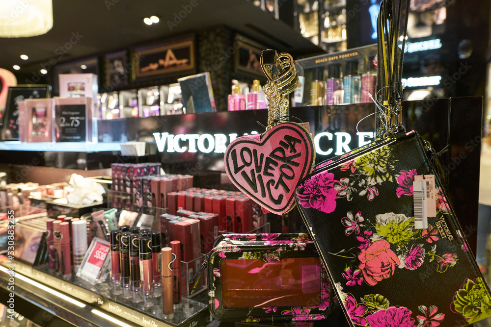 SINGAPORE CIRCA APRIL, 2019 goods on display at Victoria's Secret