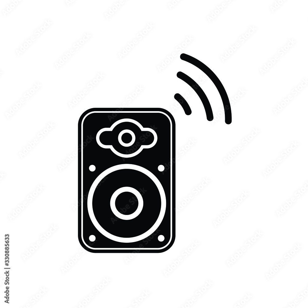 soundsystem icon vector simple design soundsystem icon vector simple design
