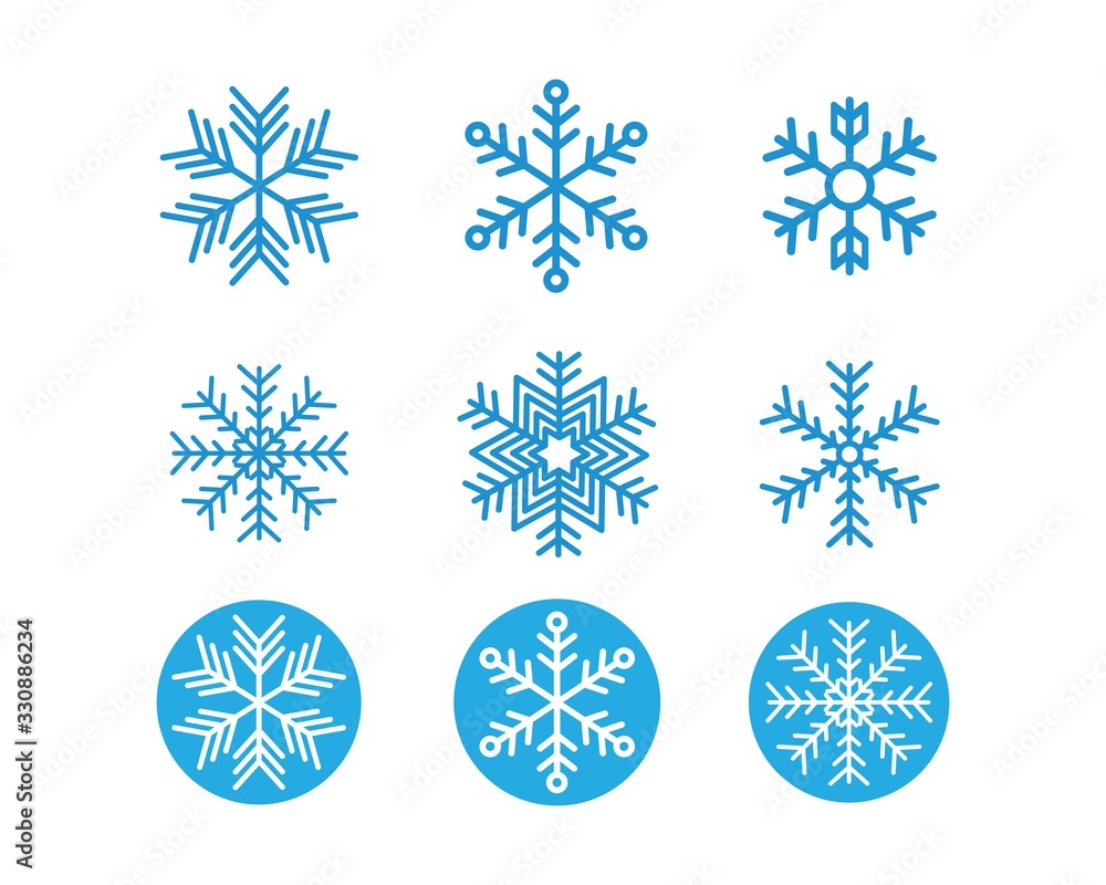 snowflake logo icon vector illustration design snowflake logo icon vector illustration design
