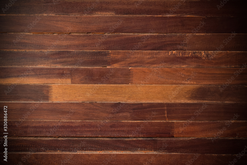 Naklejka premium timber brown wood plank wall, texture of wooden background