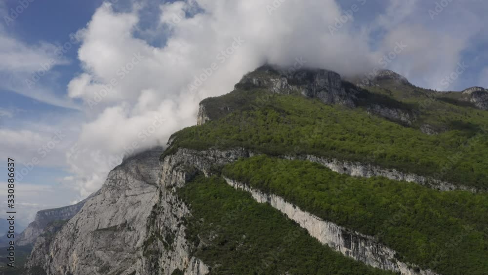 beautiful tuscany rock in cloud aerial scenery beautiful tuscany rock in cloud aerial scenery
