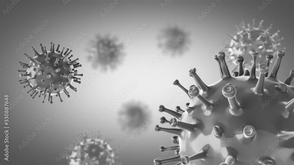 corona virus white looks simple to use as a background.